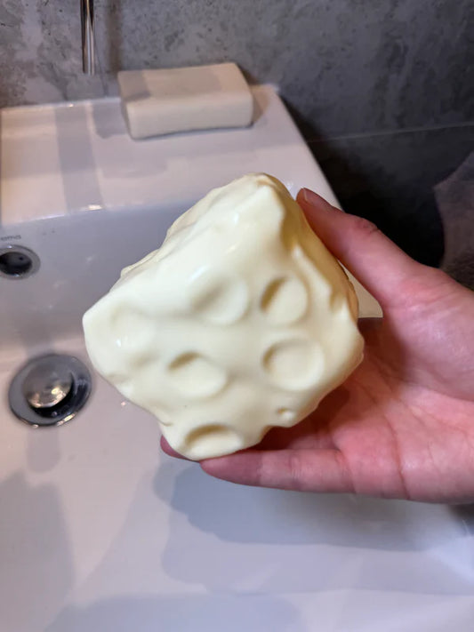 Crunchy Cheese Squishy – Zero Bounce Moldable Fidget Toy