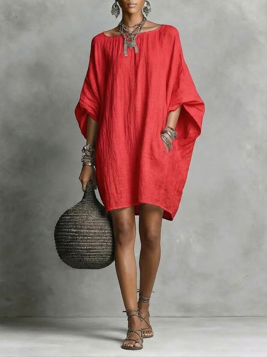 🌿🌿Casual cotton and linen dress🌿🌿