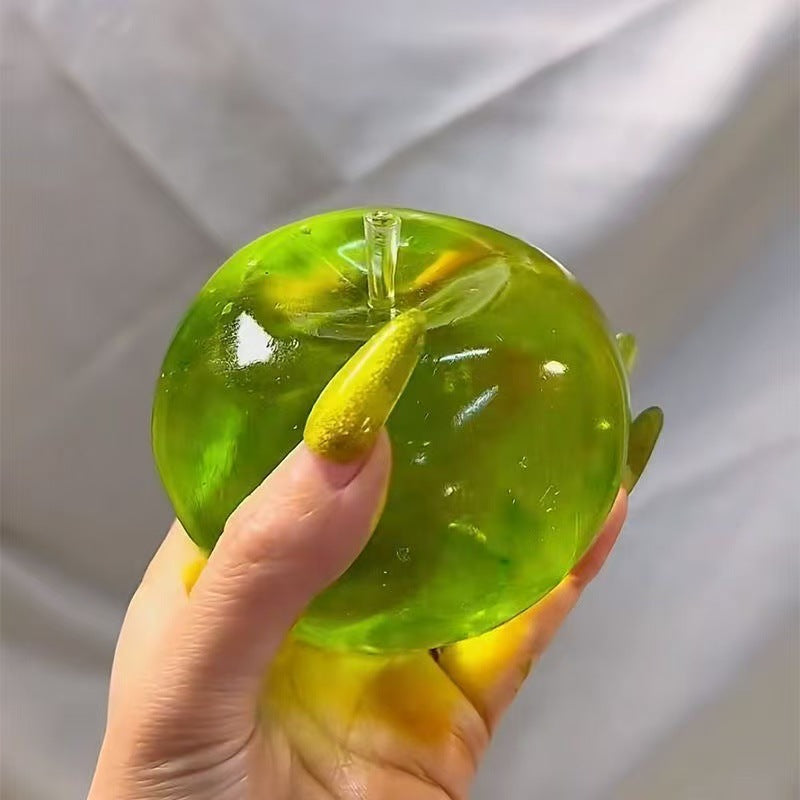 Zero Bounce Green Apple Squish Toy – Stress Relief Fidget Gift