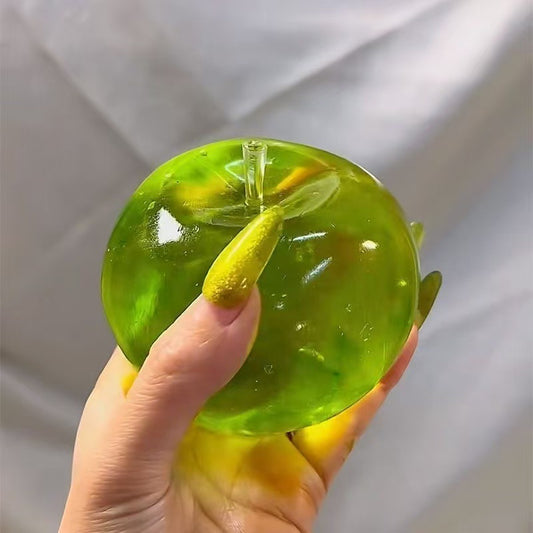 Zero Bounce Green Apple Squish Toy – Stress Relief Fidget Gift