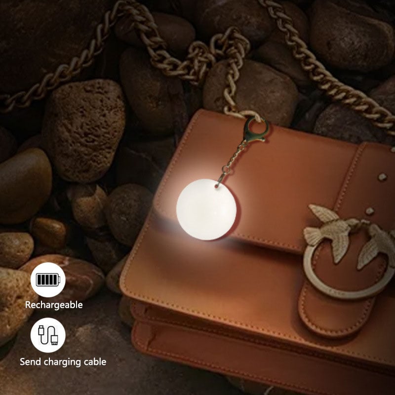 Touch-Sensing LED Purse Light – Heart Shape Rechargeable Bag Light
