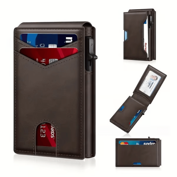 Slim Pop-Up Wallet for Men