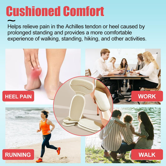 Anti-Slip Heel Liners  4 PCS