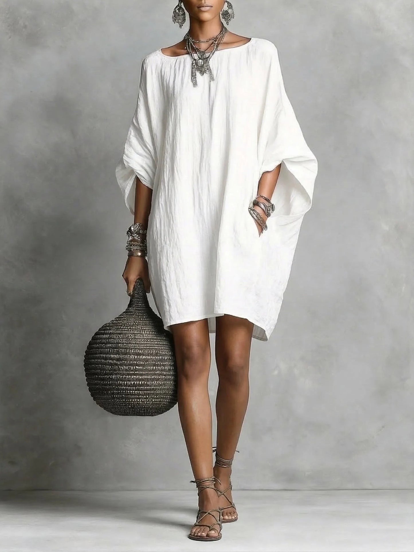 🌿🌿Casual cotton and linen dress🌿🌿