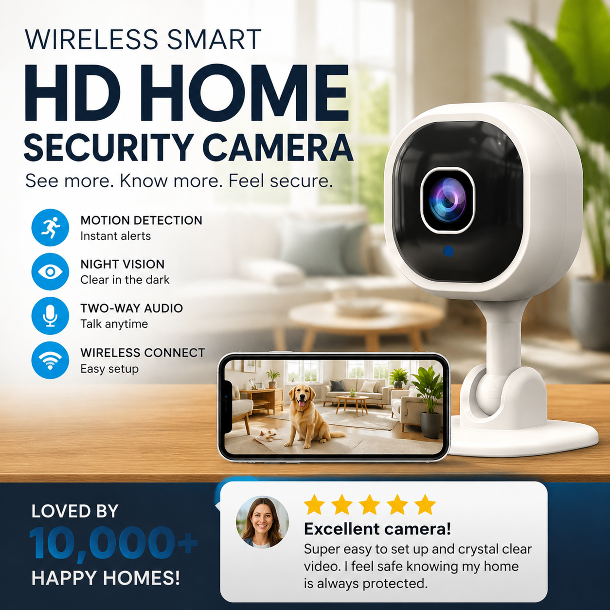 🔥Wireless Smart HD Home Security Camera ✨🔥3-day delivery after order