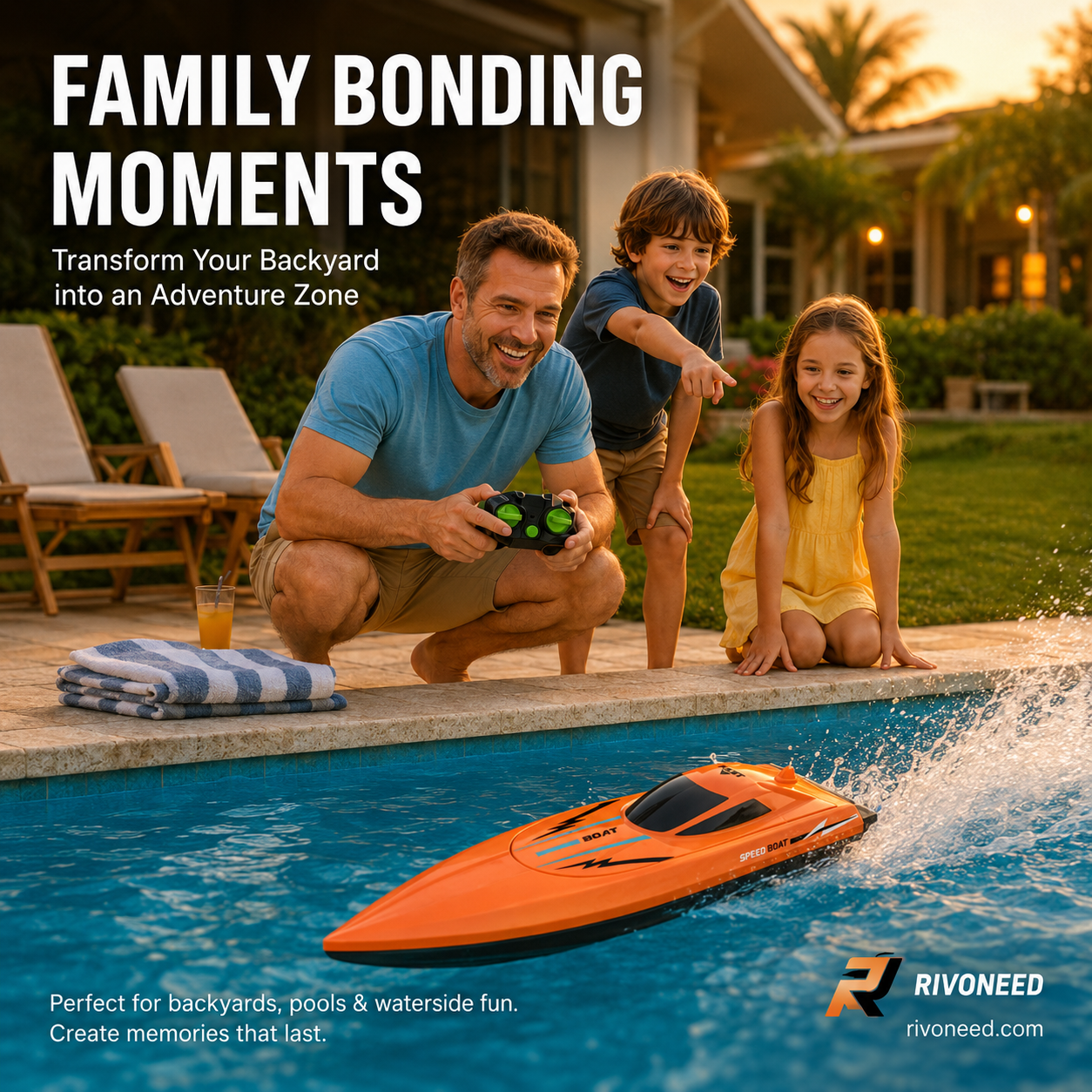 ⏳Time-Limited Special⏰Dual‑Motor RC Boat – Twin engines, 2.4GHz control, waterproof & impact‑resistant. Slice through waves at insane speed! 🌊🚤