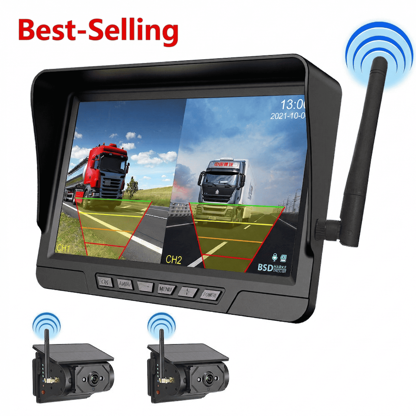 🔥Free shipping on a single item! 🔥Magnetic Solar Wireless Backup Camera