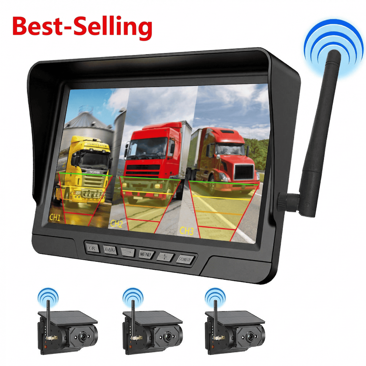 🔥Free shipping on a single item! 🔥Magnetic Solar Wireless Backup Camera