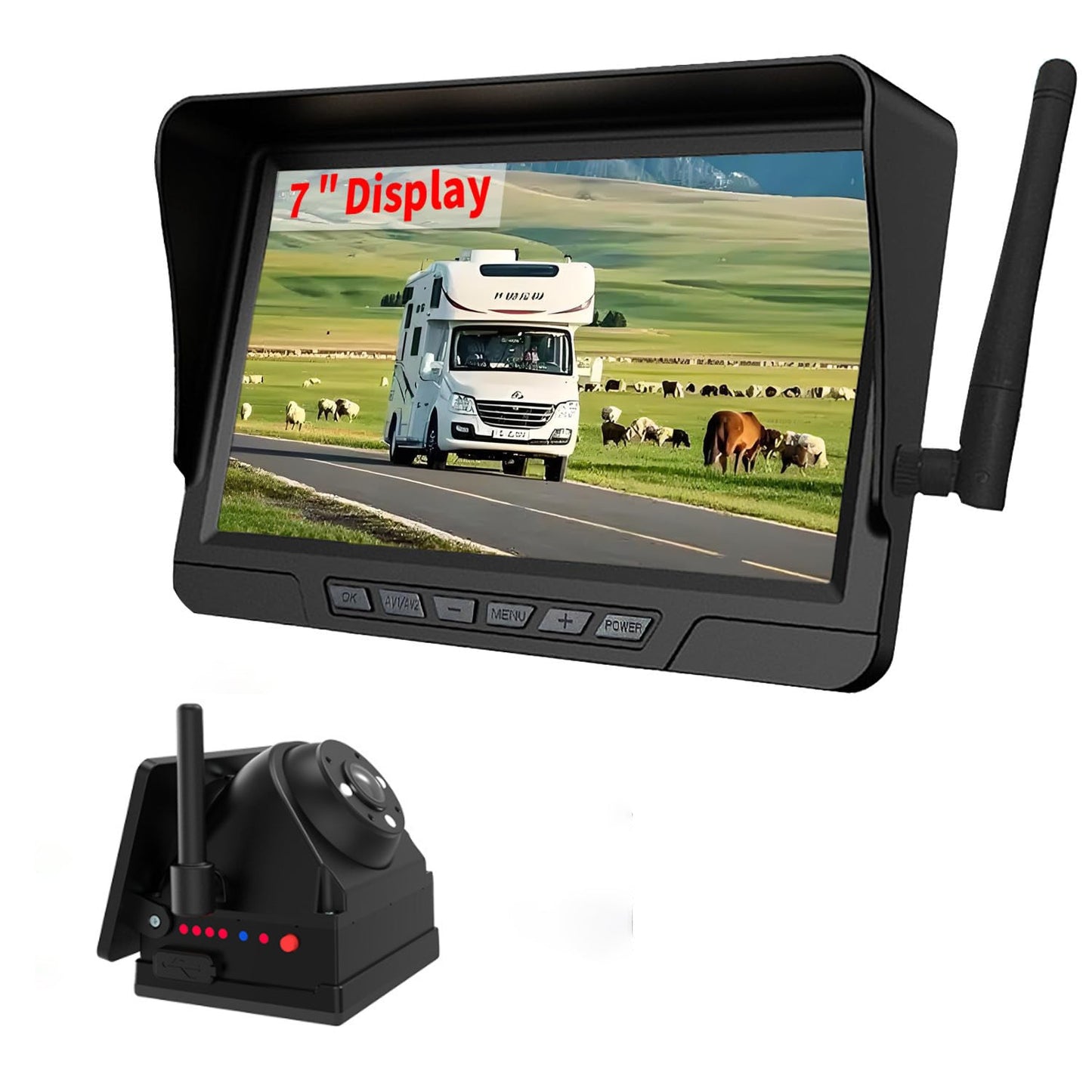🔥Free shipping on a single item! 🔥Magnetic Solar Wireless Backup Camera