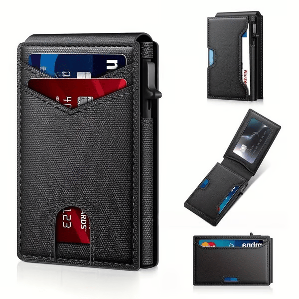 Slim Pop-Up Wallet for Men