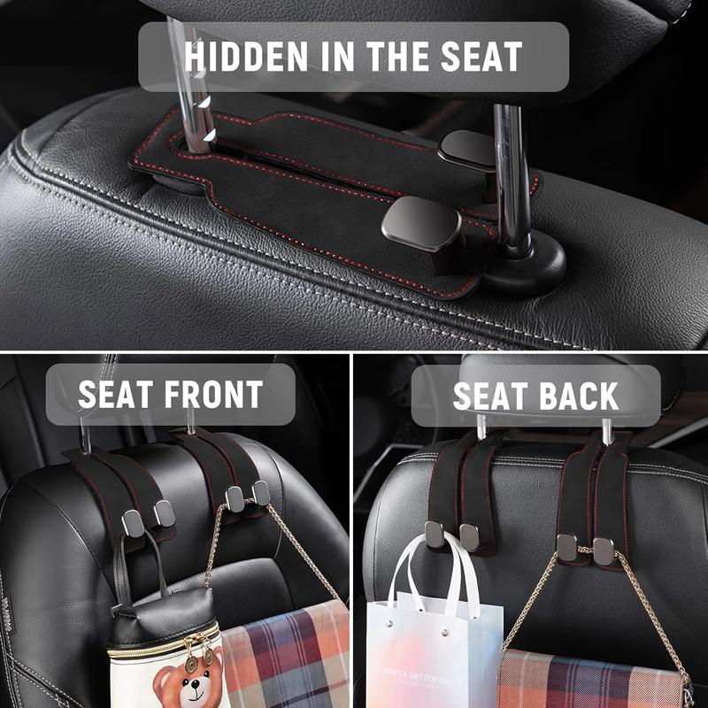 Car Seat Back Hook — Double Hook Organizer for Handbags, Groceries & Coats