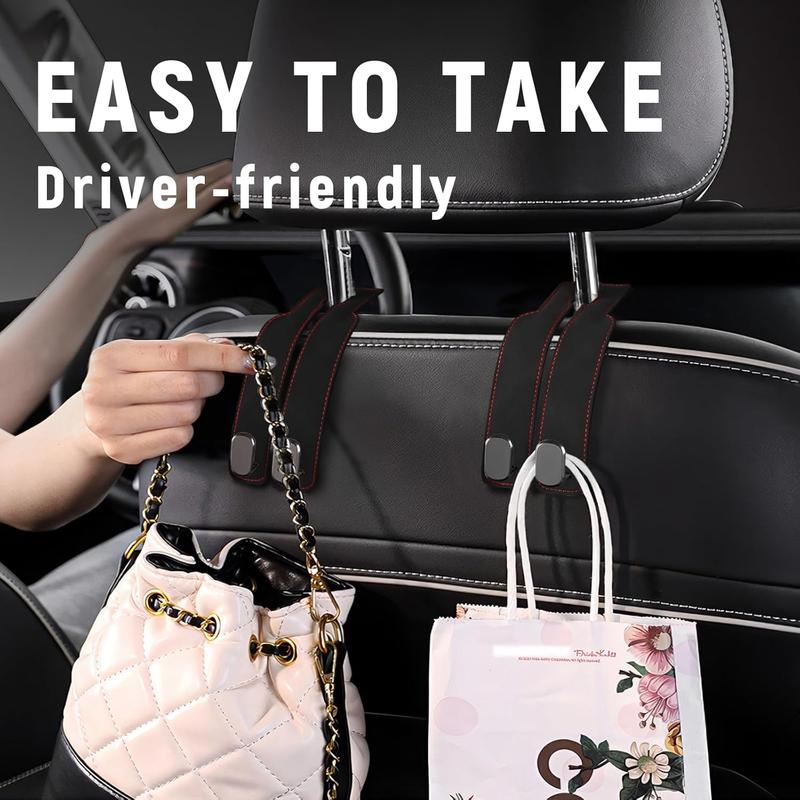 Car Seat Back Hook — Double Hook Organizer for Handbags, Groceries & Coats