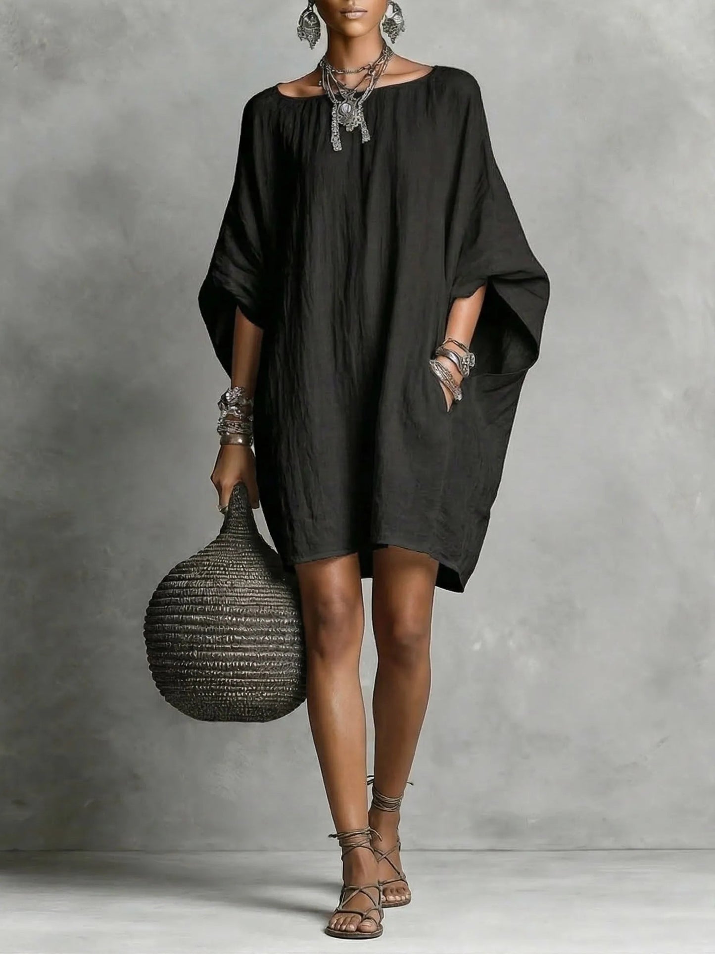🌿🌿Casual cotton and linen dress🌿🌿