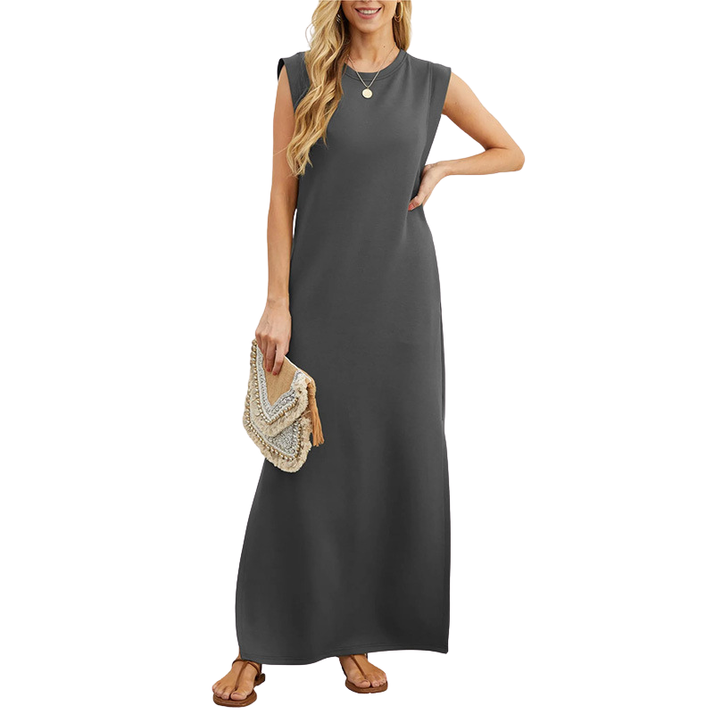 ✨Lucia – Classic Loose Sleeveless Beach Maxi Dress