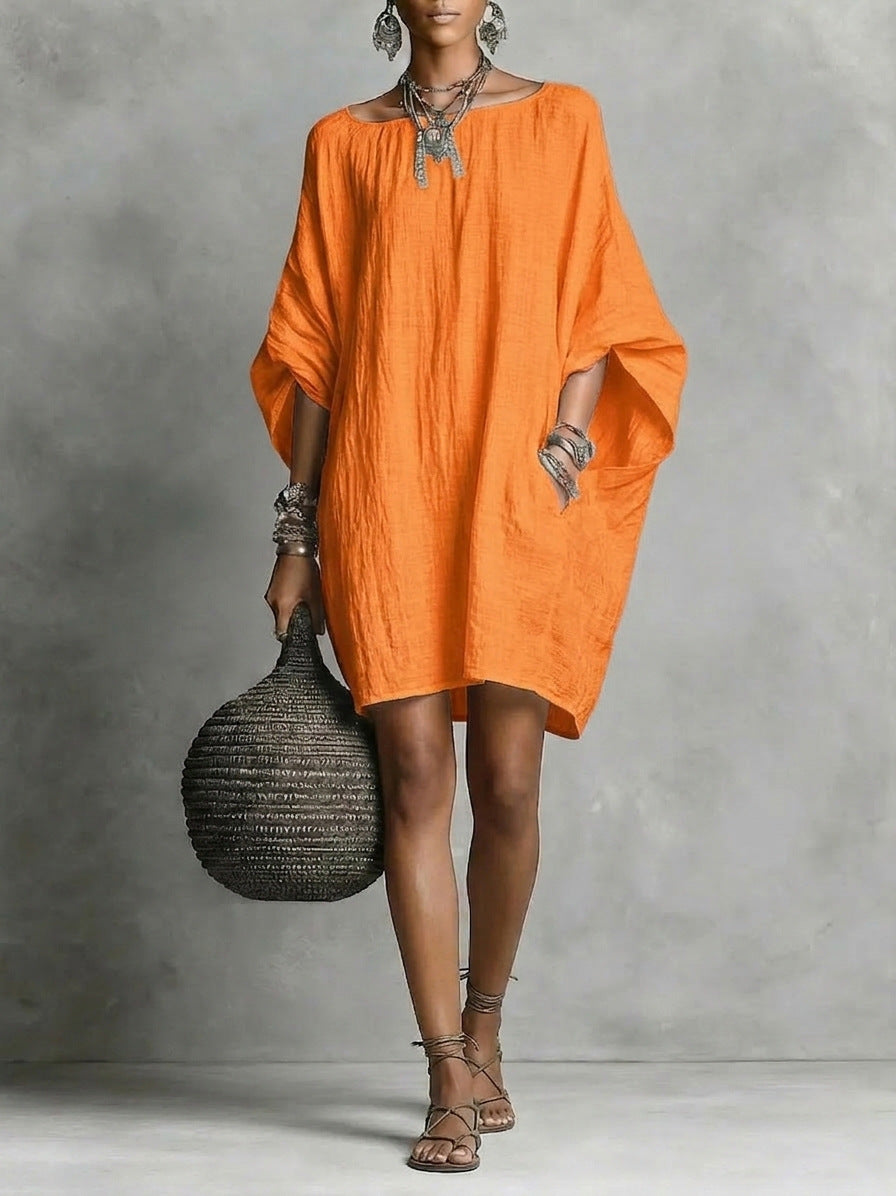 🌿🌿Casual cotton and linen dress🌿🌿