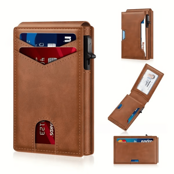 Slim Pop-Up Wallet for Men