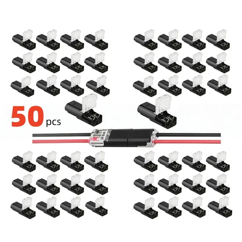 Lever Wire Connectors 2 Pin 20 PCS – Quick Splicing Electrical Terminal Block for DIY Home Wiring
