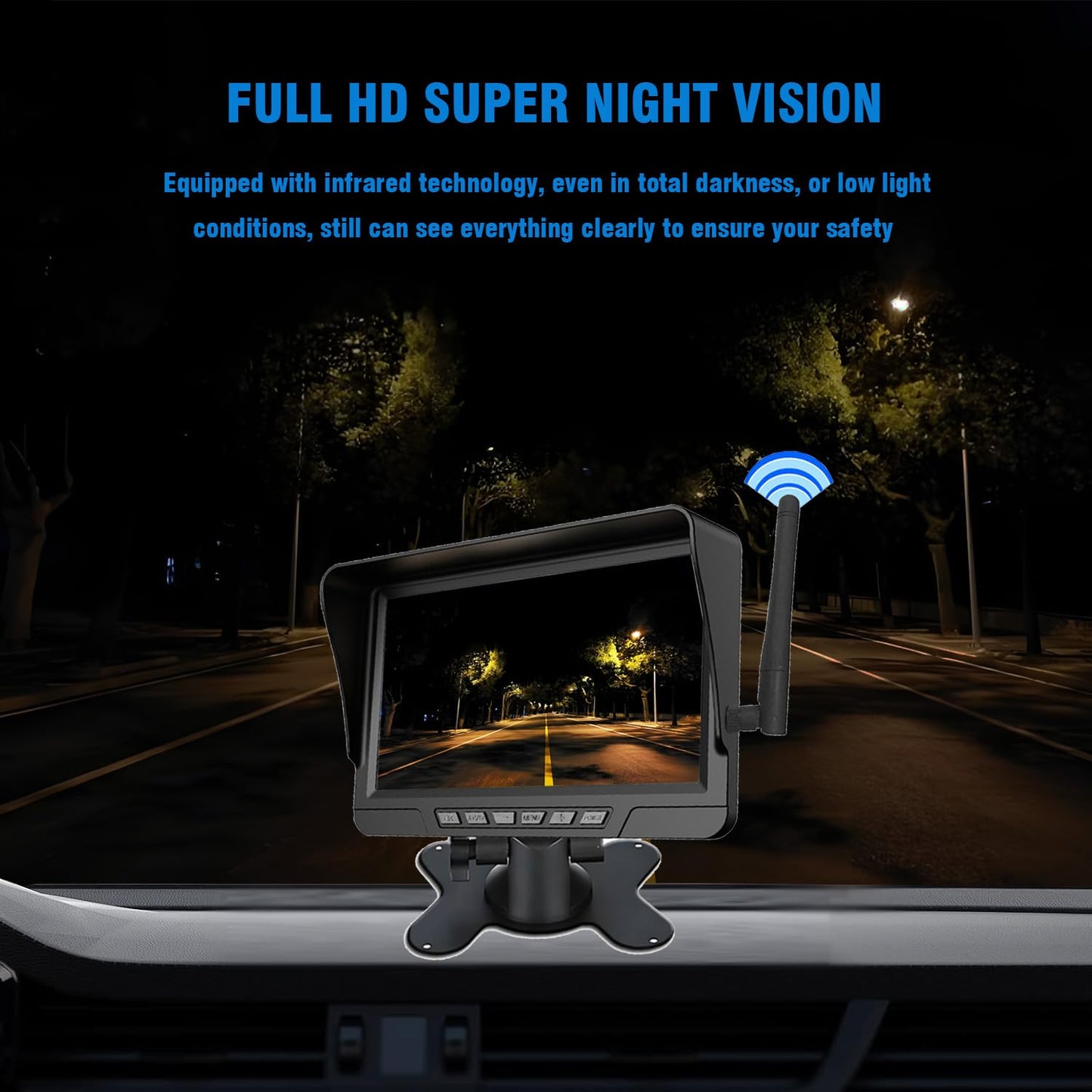 🔥Free shipping on a single item! 🔥Magnetic Solar Wireless Backup Camera