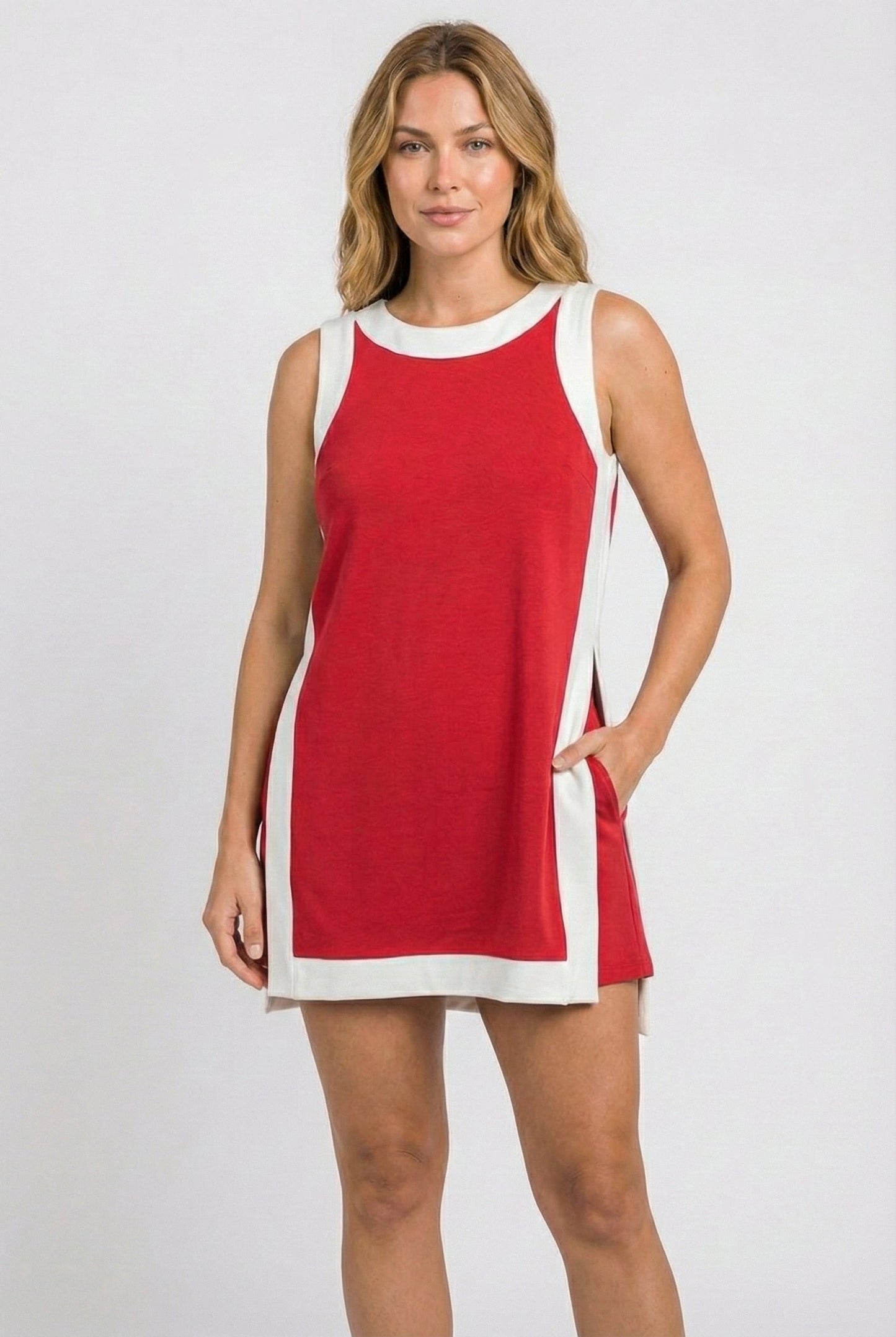 Two-Piece Open-Front Top & Shorts Set