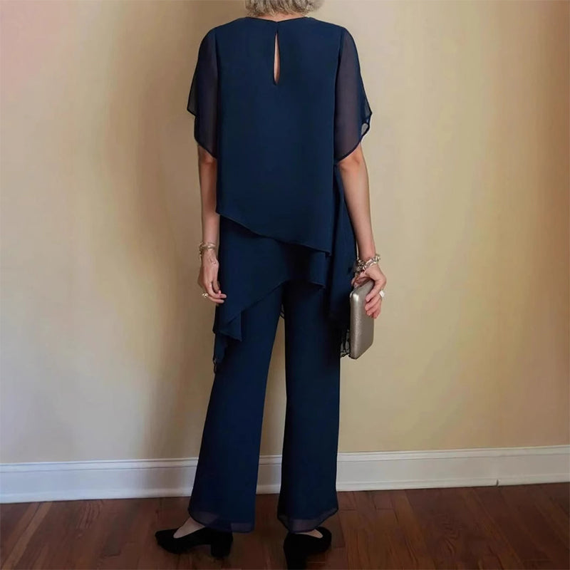 ✨📢2026 Hot Sale 50% OFF💞Charming Irregular Top & Wide Leg Pants Set✨Comfortable, elegant & perfect for spring 🌸