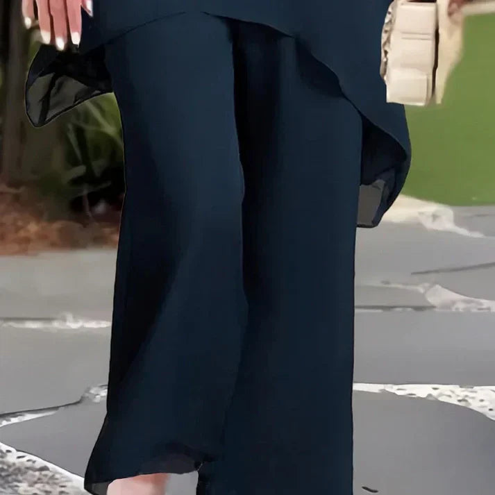 ✨📢2026 Hot Sale 50% OFF💞Charming Irregular Top & Wide Leg Pants Set✨Comfortable, elegant & perfect for spring 🌸