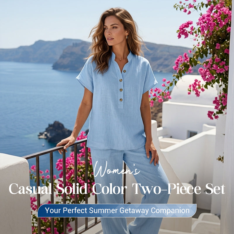 ✨2026 New Arrivals 50% OFF💥Women’s Solid Color 2-Piece Set – Casual, Comfortable, Versatile 👖