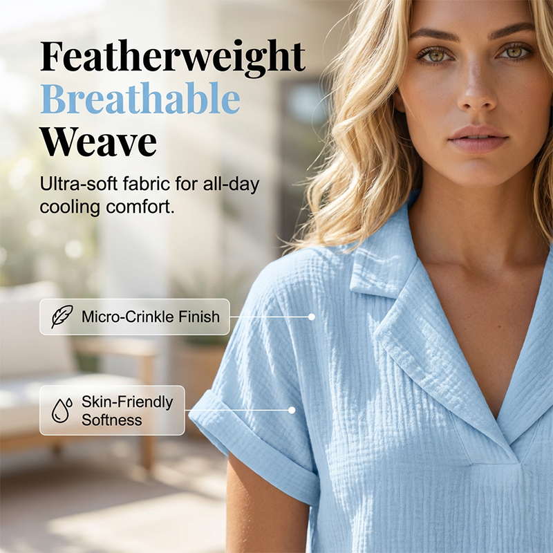 🌿🌿Women's Loose Fit Summer Knit Tee🌿🌿